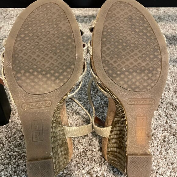 Espadrilles, Aerosoles brand, Size 7.5US (5.5EU), Canvas and faux leather - Picture 5 of 6